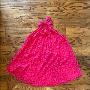 Eva Franco Vibrant Halter Floral Dress - Pink - 8